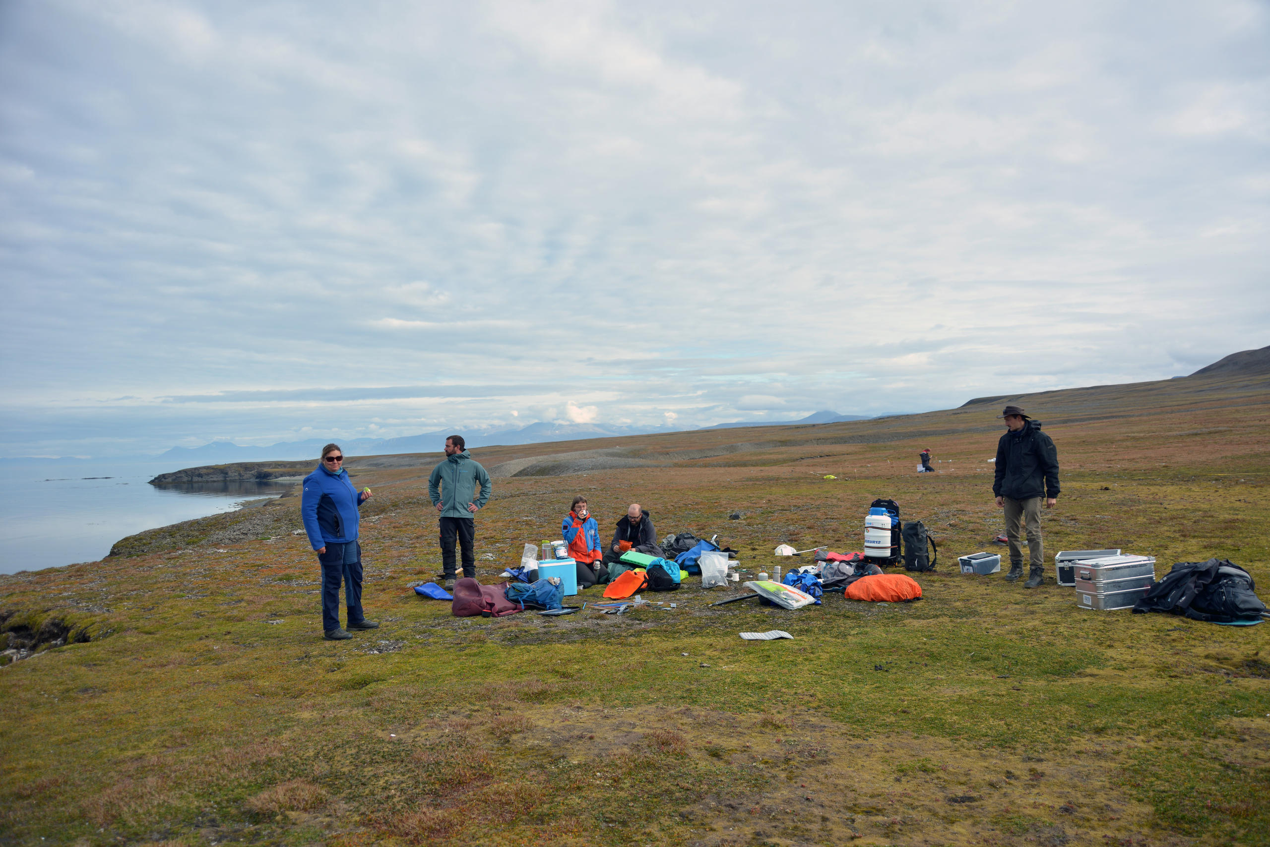 Camp de base sur la toundra