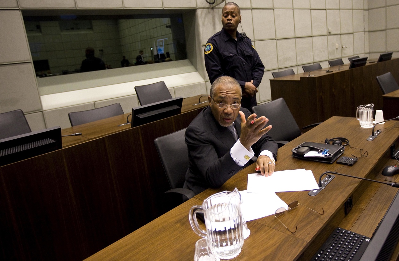 Charles Taylor während seines Prozesses vor dem von den Vereinten Nationen unterstützten Sondergerichtshof für Sierra Leone