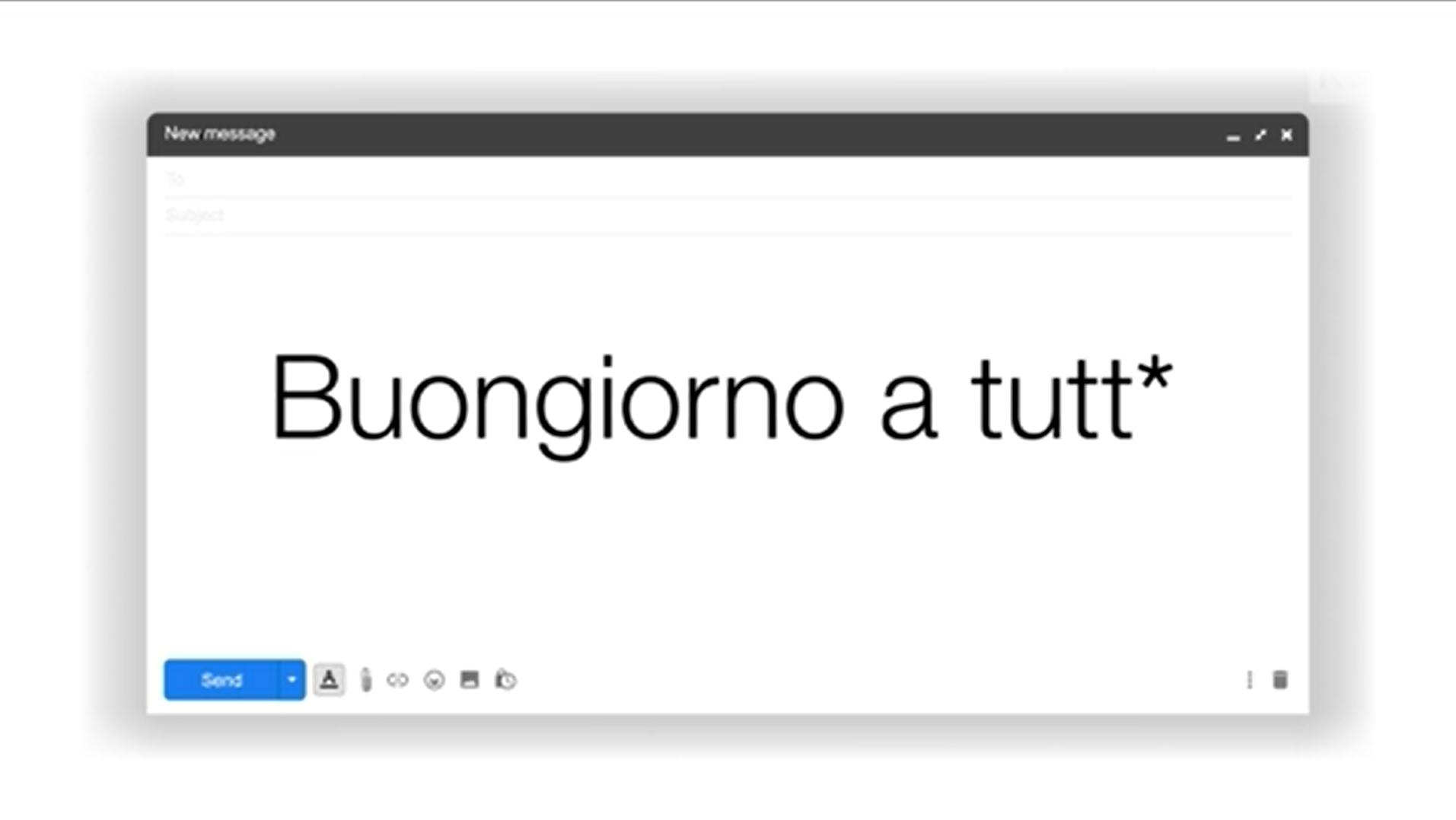 scritta buongiorno a tutt*