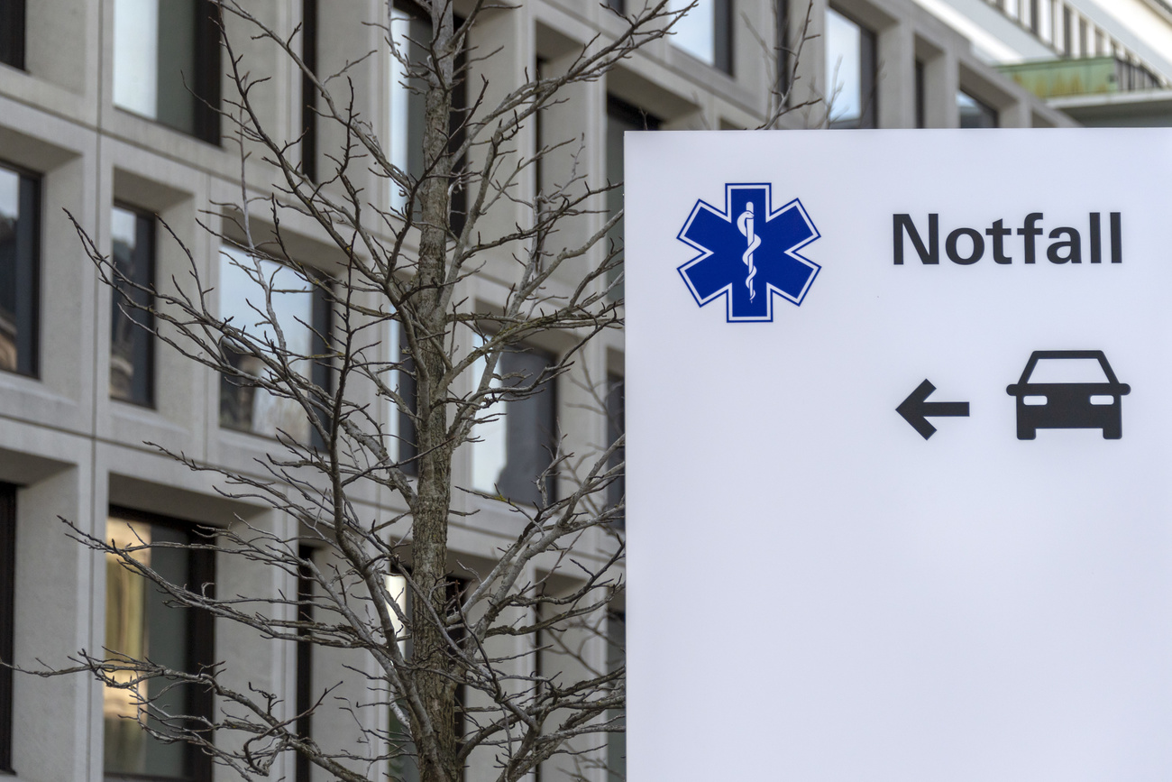 Schild einer Notfallstation