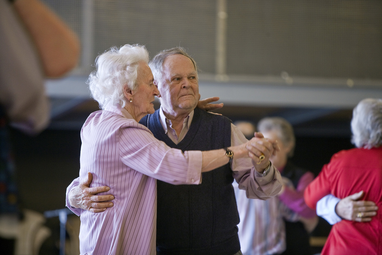 Dança do casal de idosos