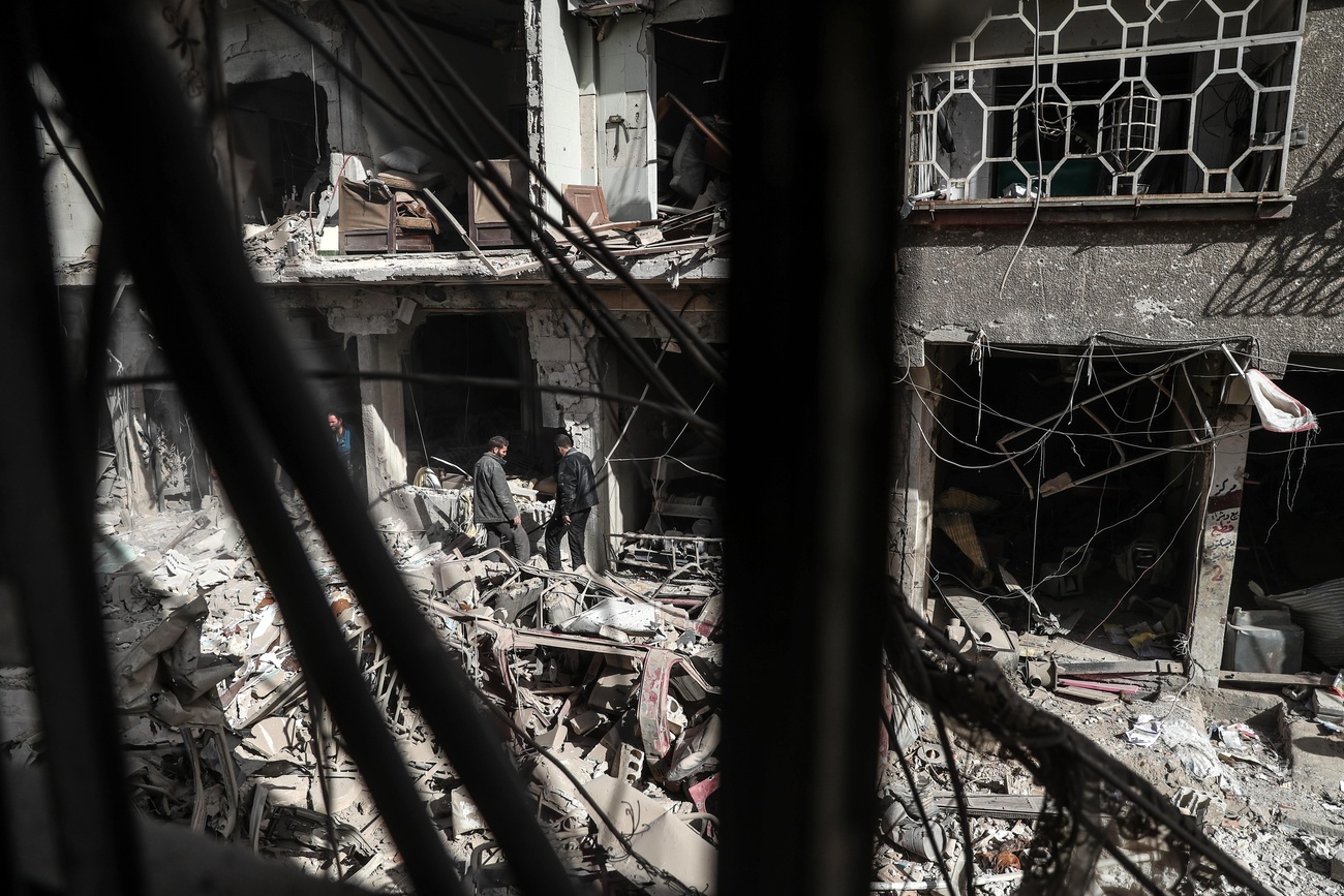 The ruined town of Douma in Syria