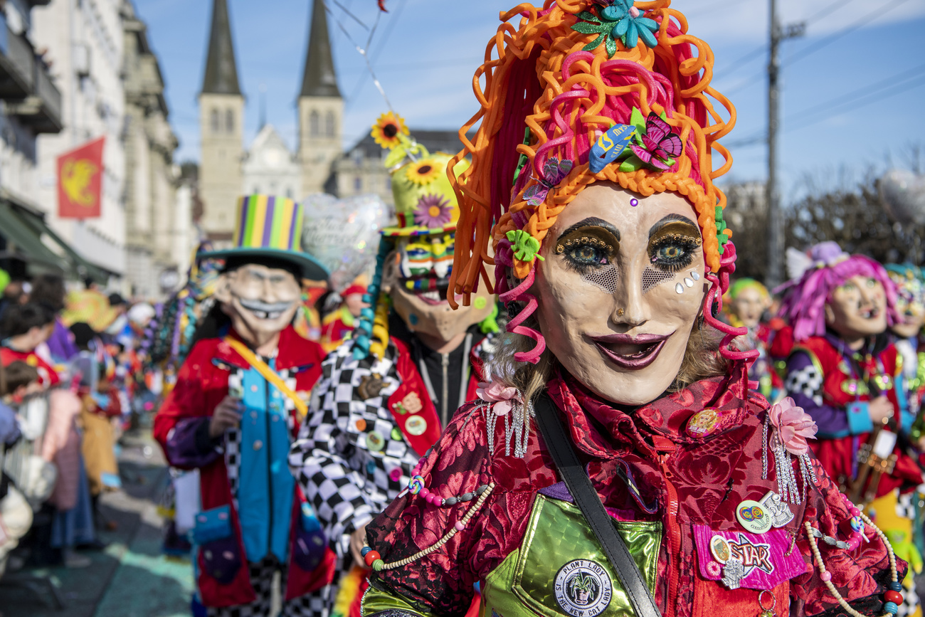 Picture of Lucerne carnival on February 16, 2023.