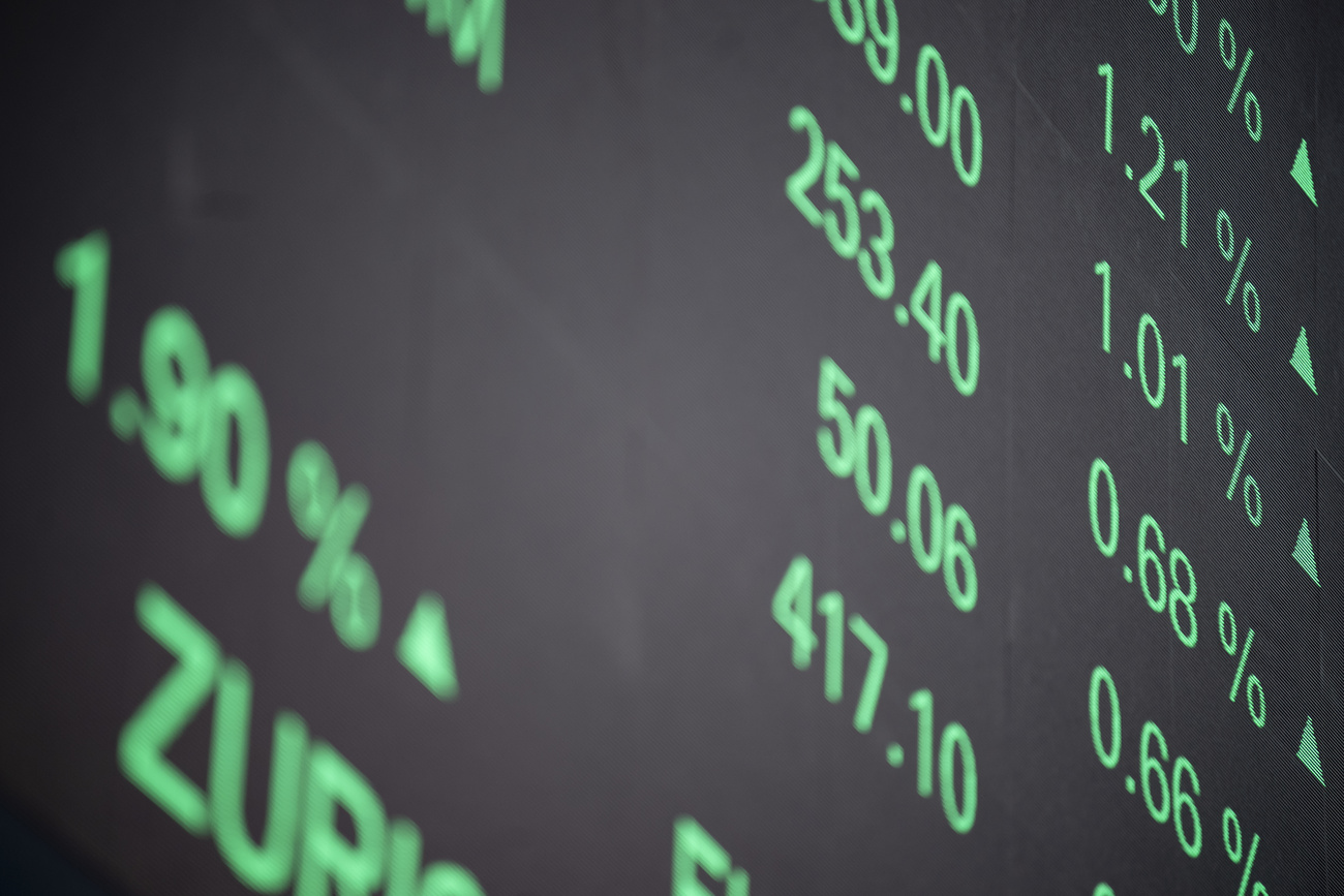 des chiffres de la bourse