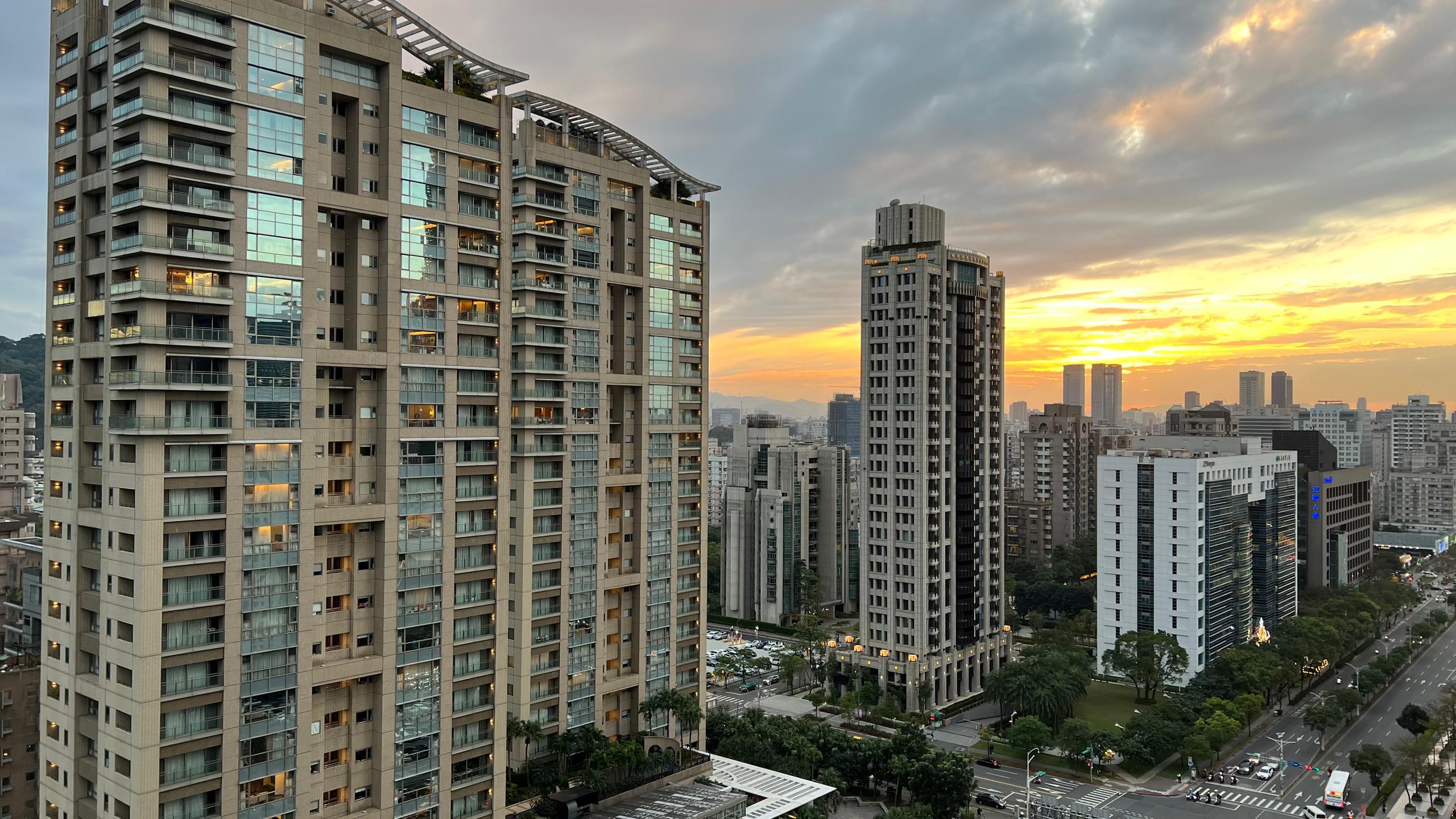 Vue sur des immeubles de la capital de Taiwan