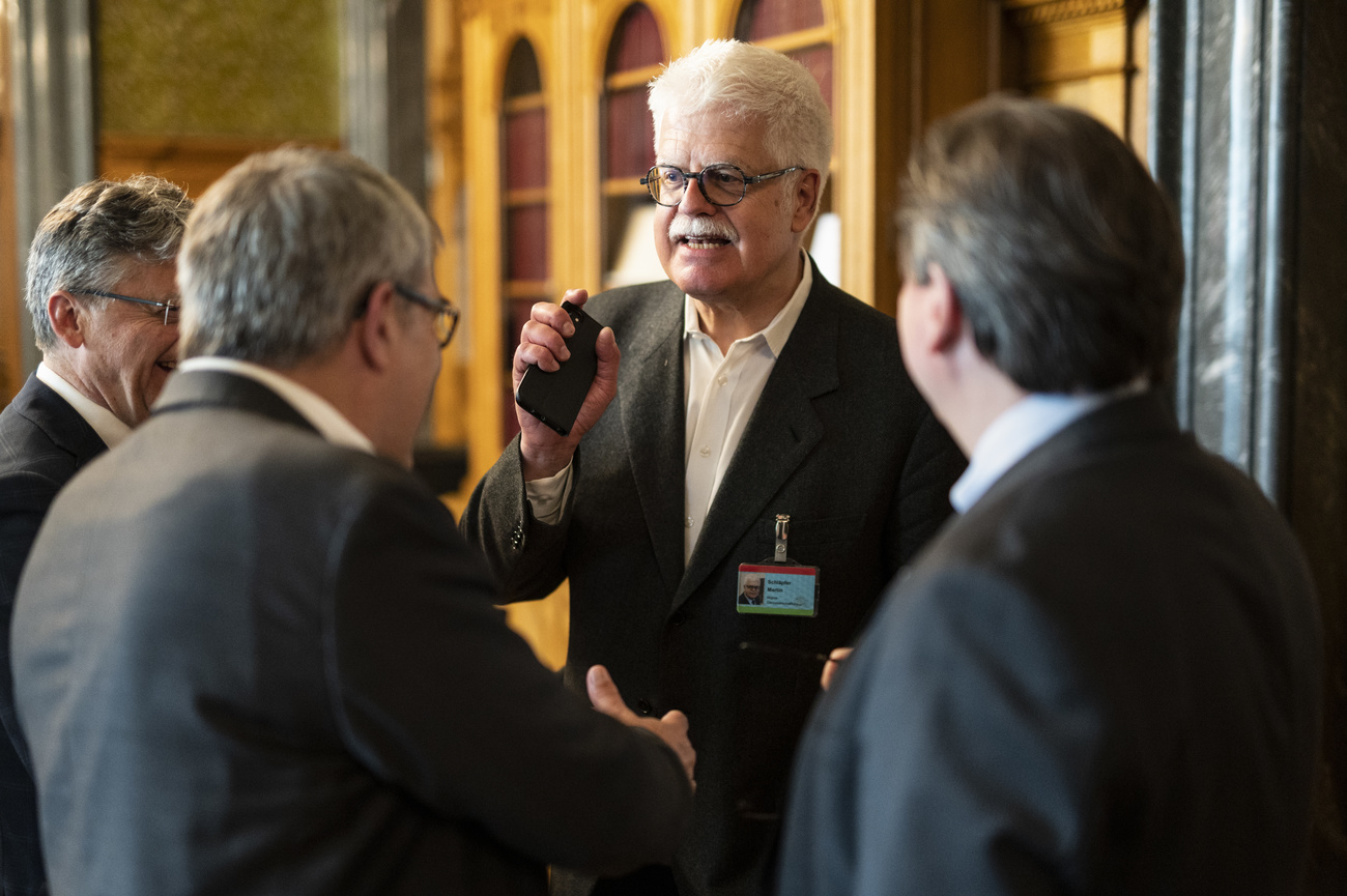 Martin Schläpfer im Schweizer Parlament, dem Bundeshaus