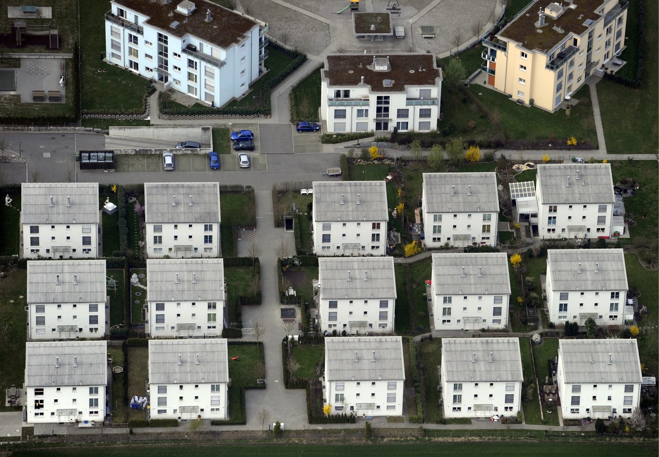 上空から撮影した住宅