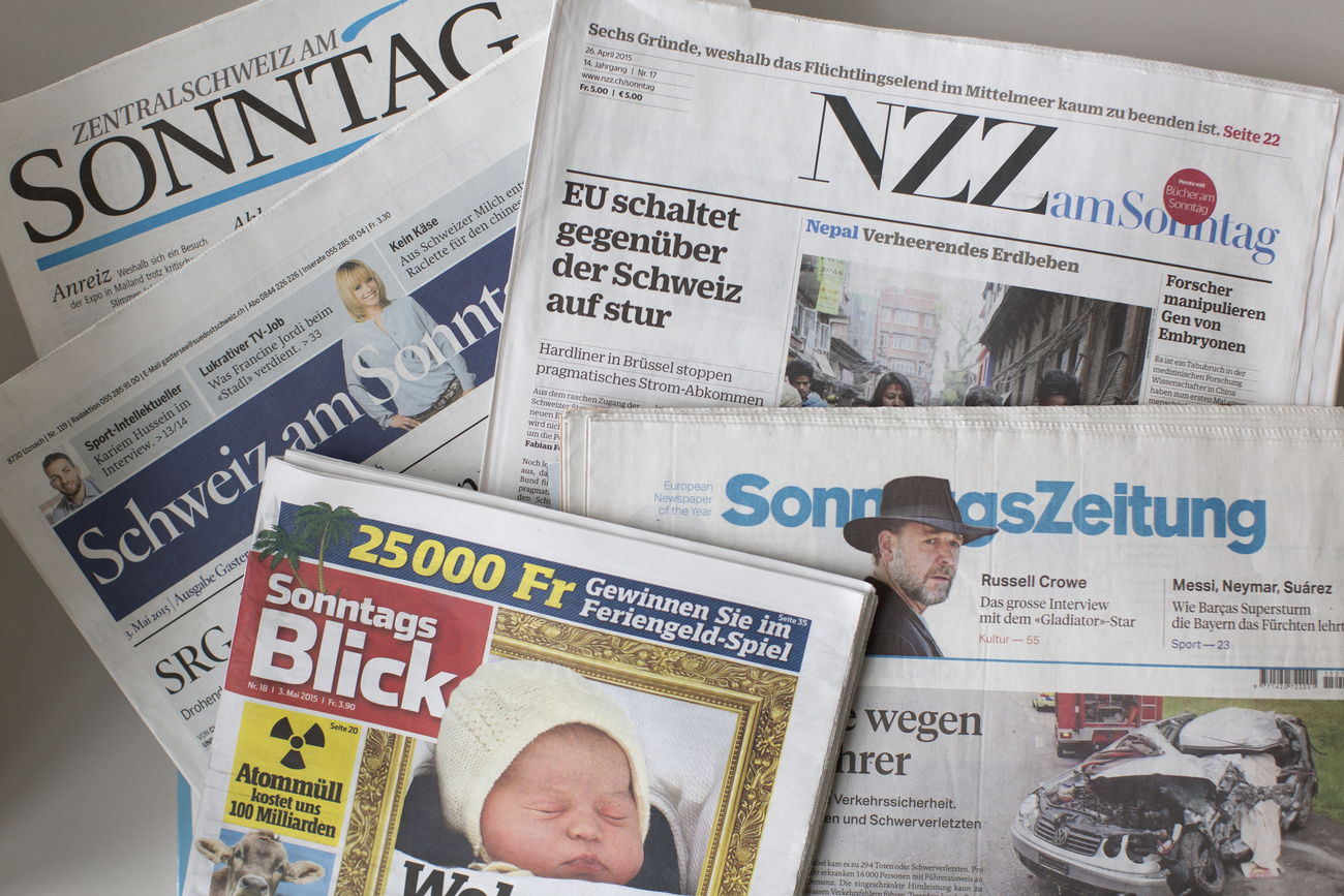 Collection of Swiss newspapers