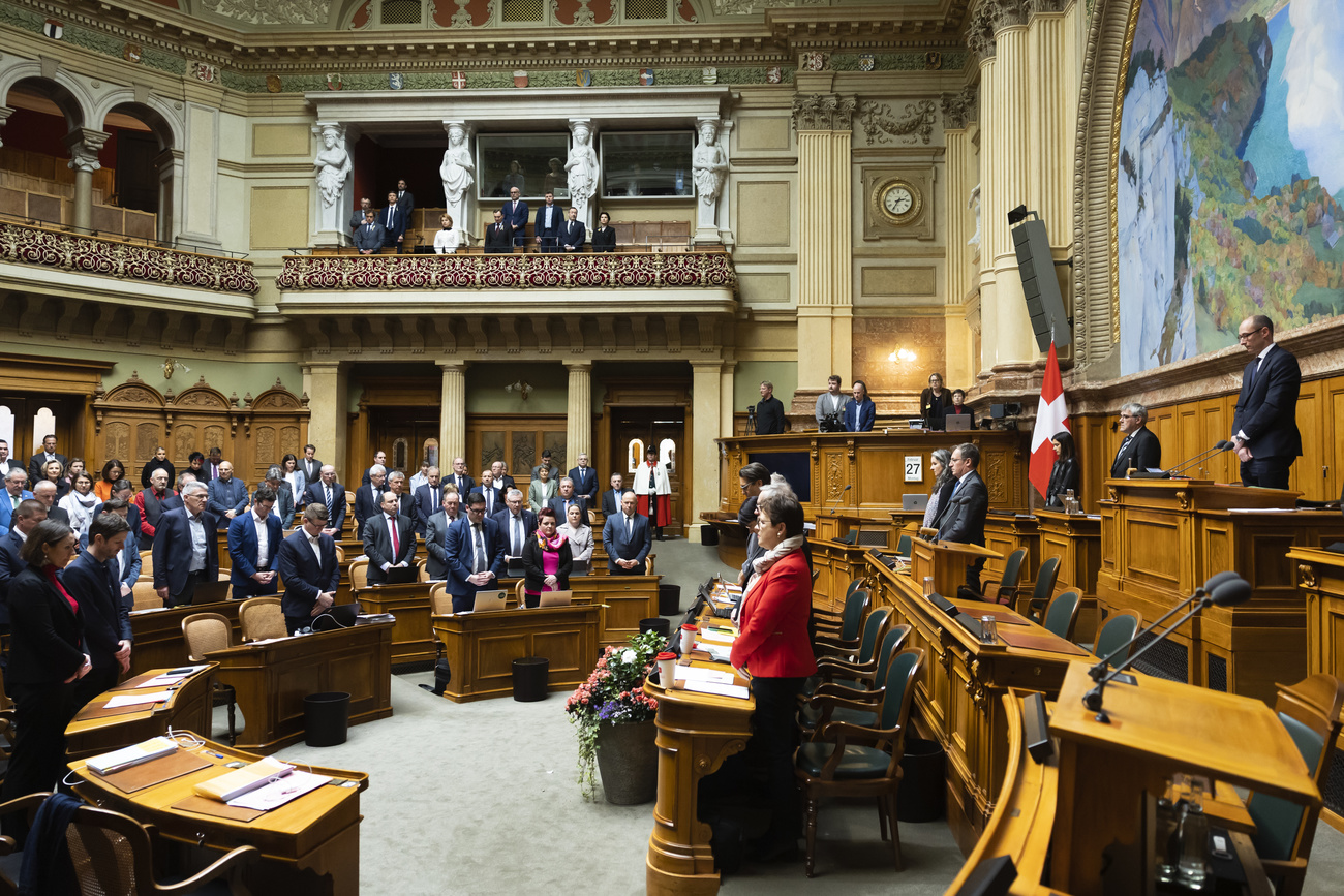 Le Parlement lors de sa session de printemps lundi