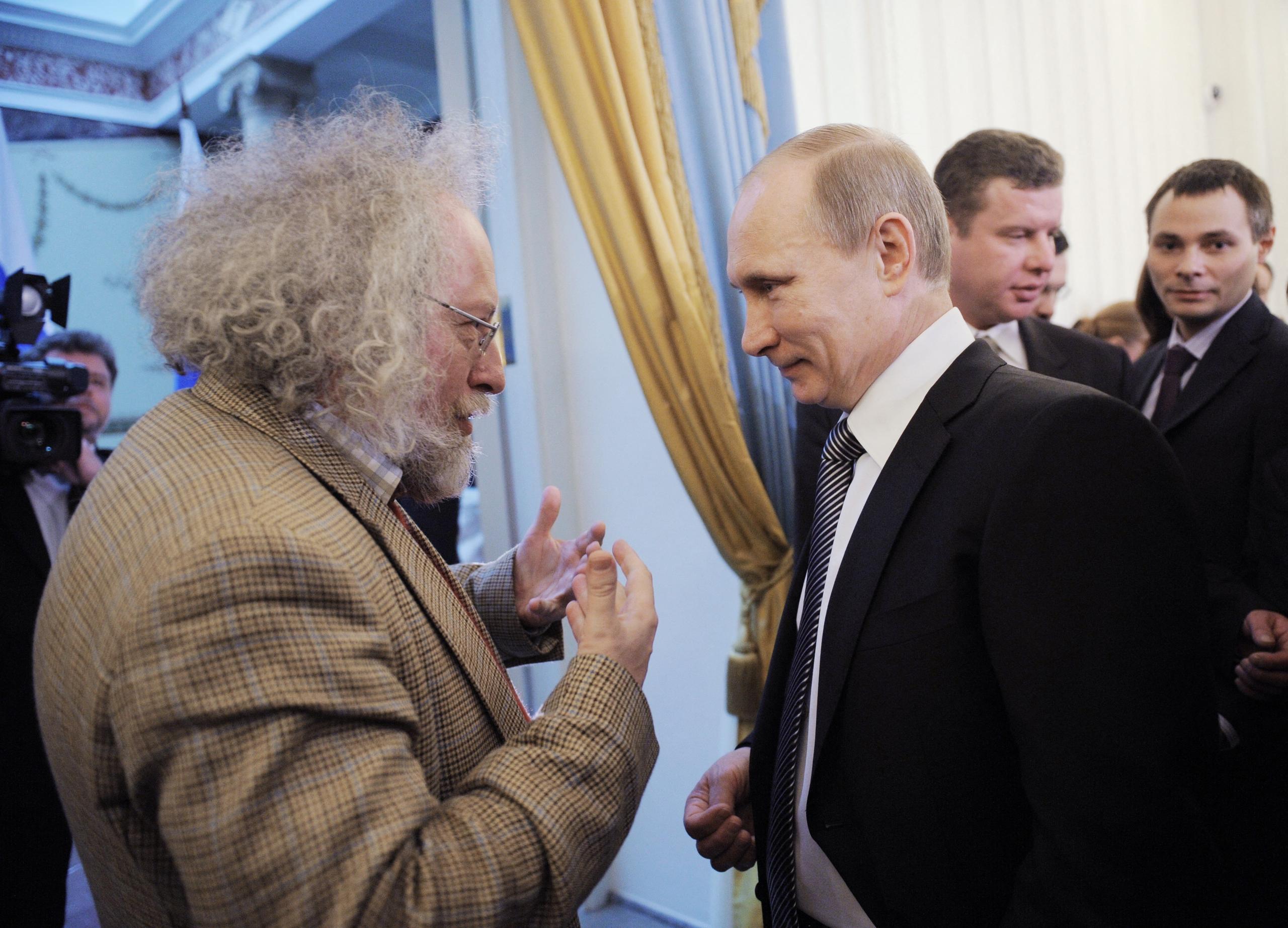 Venediktov with Putin, 2012