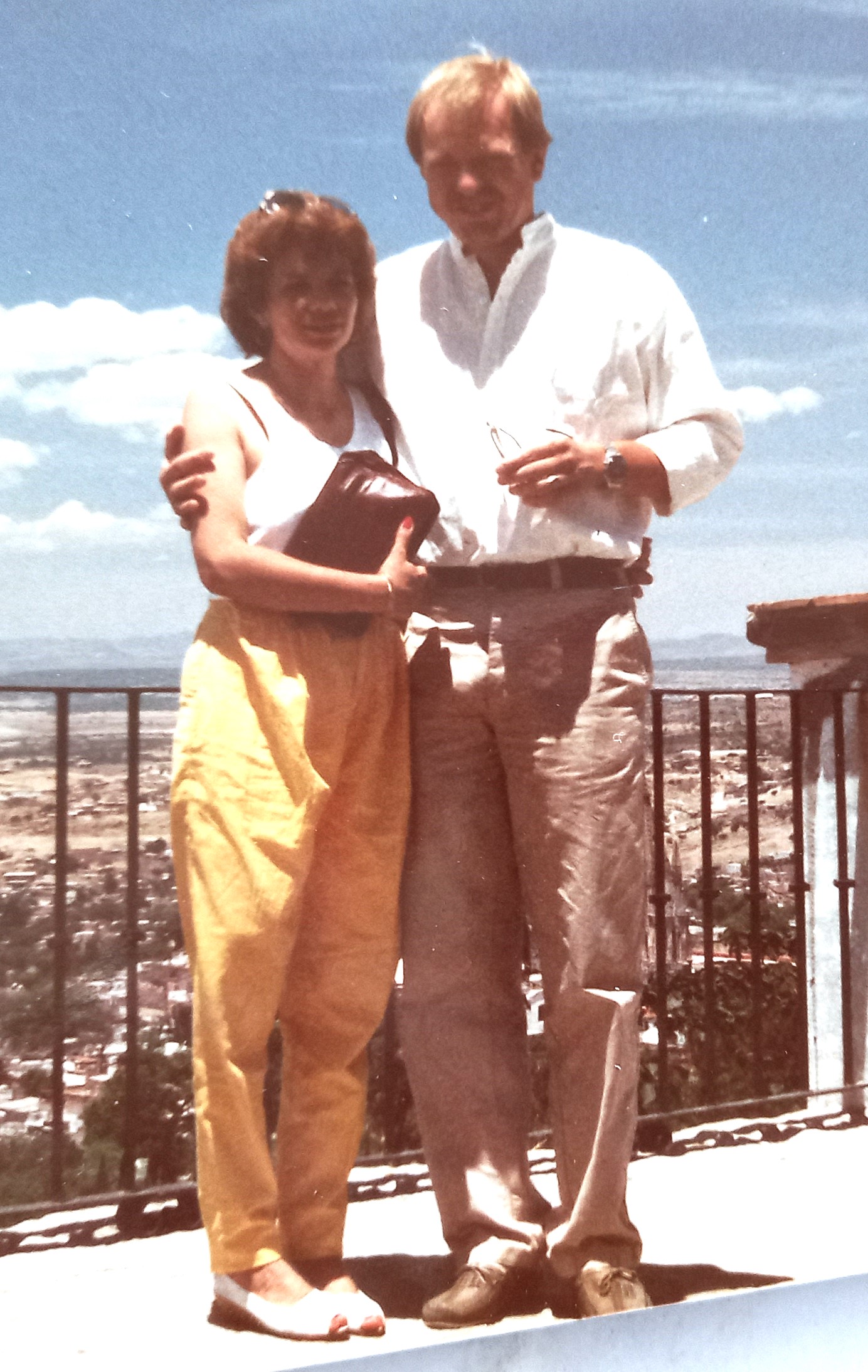 1986年，Franklin Feller和妻子Dulce在瑞士3年之後。
