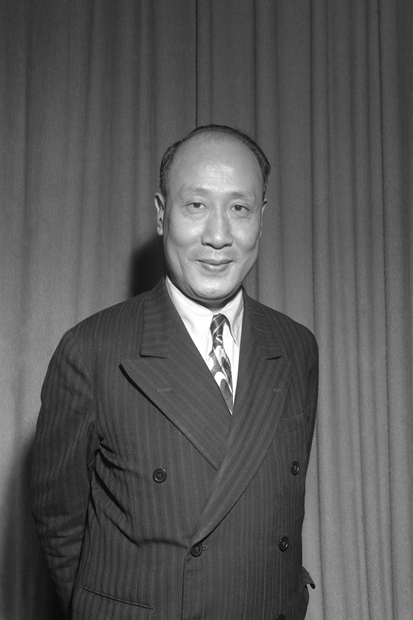 国連経済社会理事会で中国代表を務めた張彭春氏。世界人権宣言の起草委員会の主要メンバーだった。1949年撮影