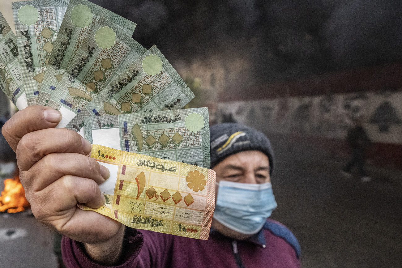 Protester in Lebanon