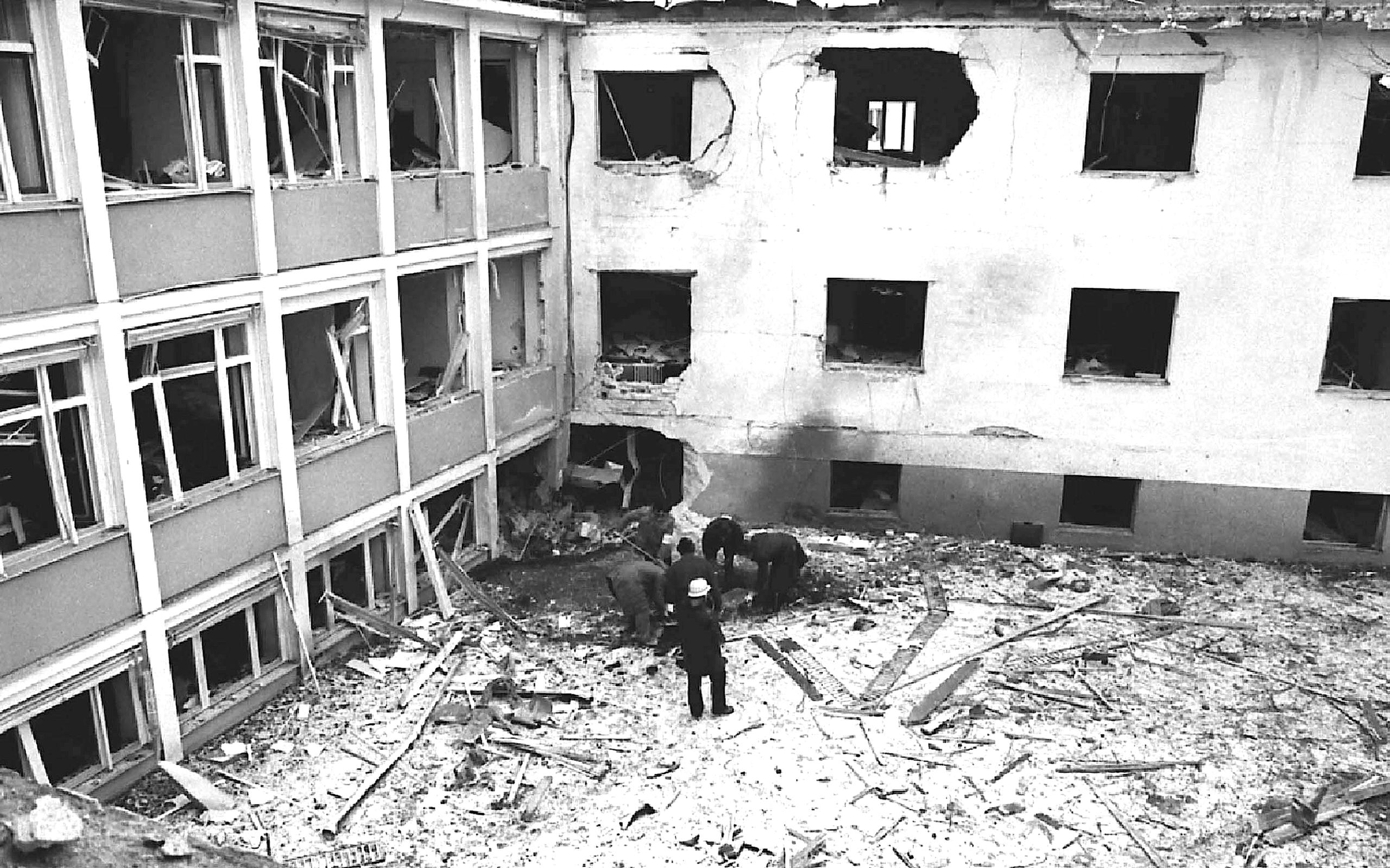 edificio bombardato