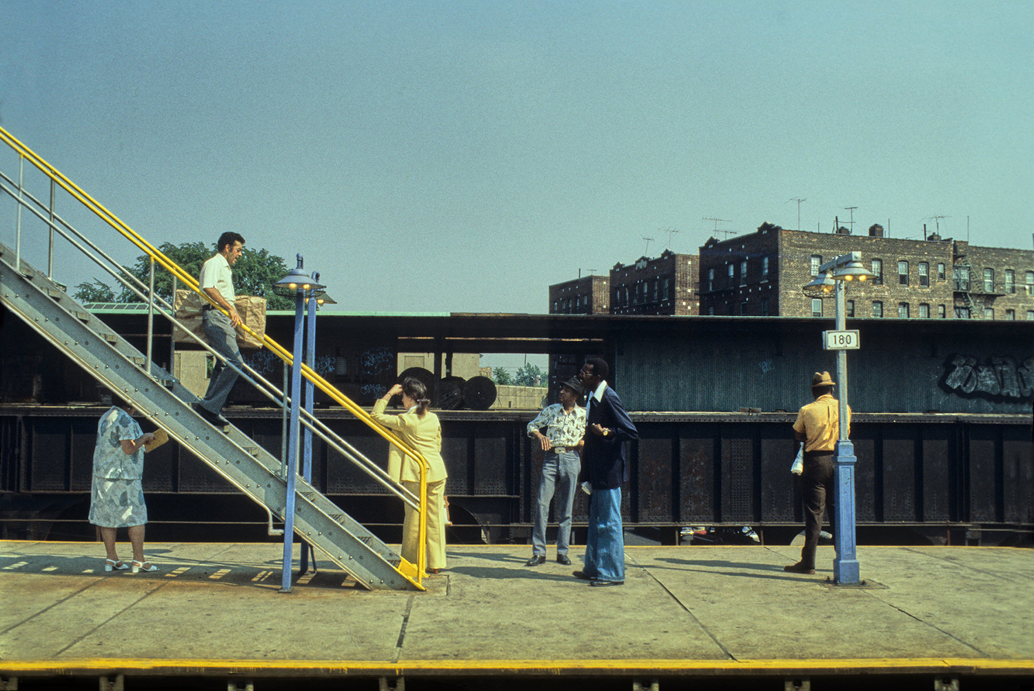 محطة مرتفعة شارع 180 كوينز، نيويورك ،عام 1982