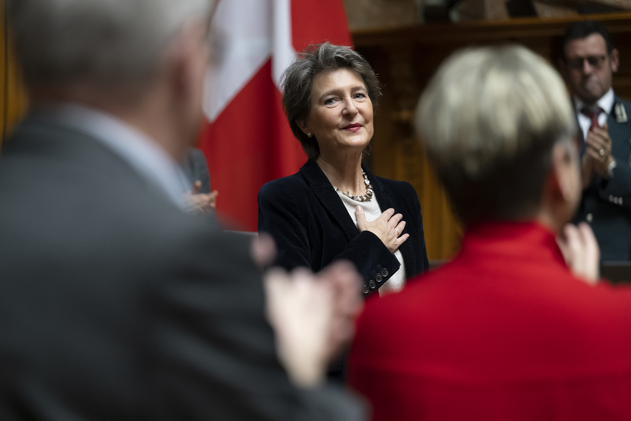 Simonetta Sommaruga im Nationalratssaal