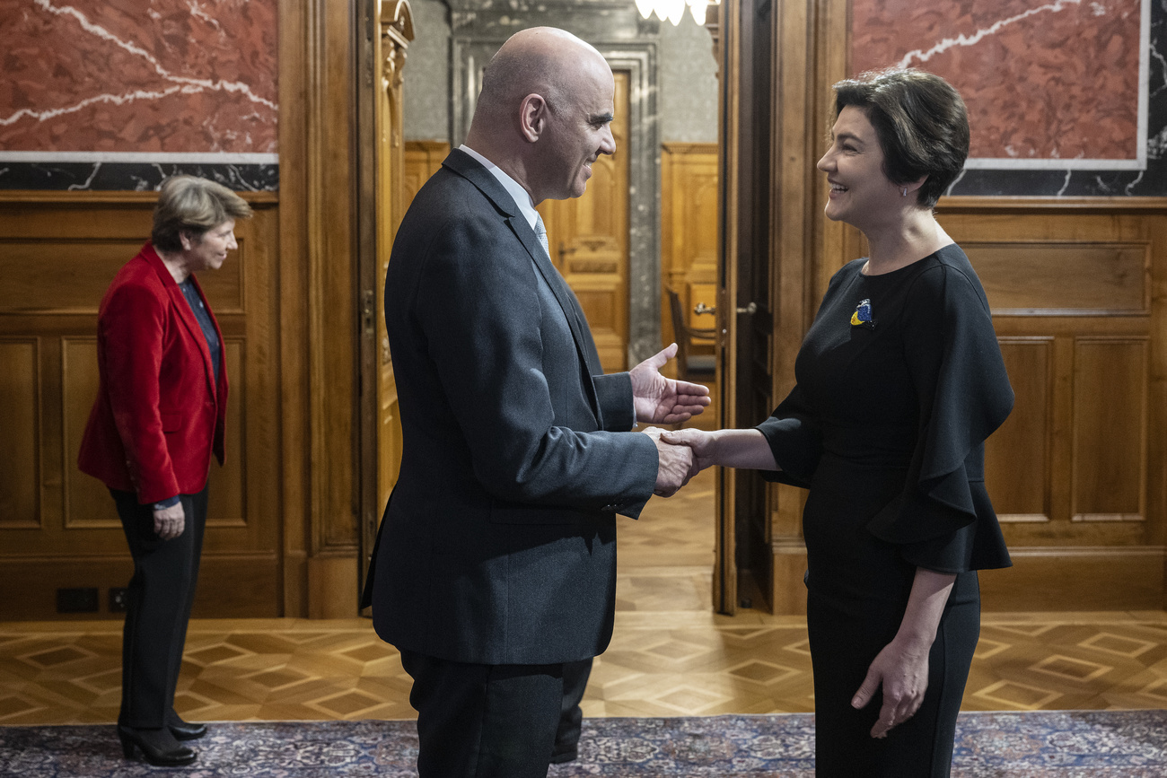 Berset et l ambassadrice d Ukraine en Suisse