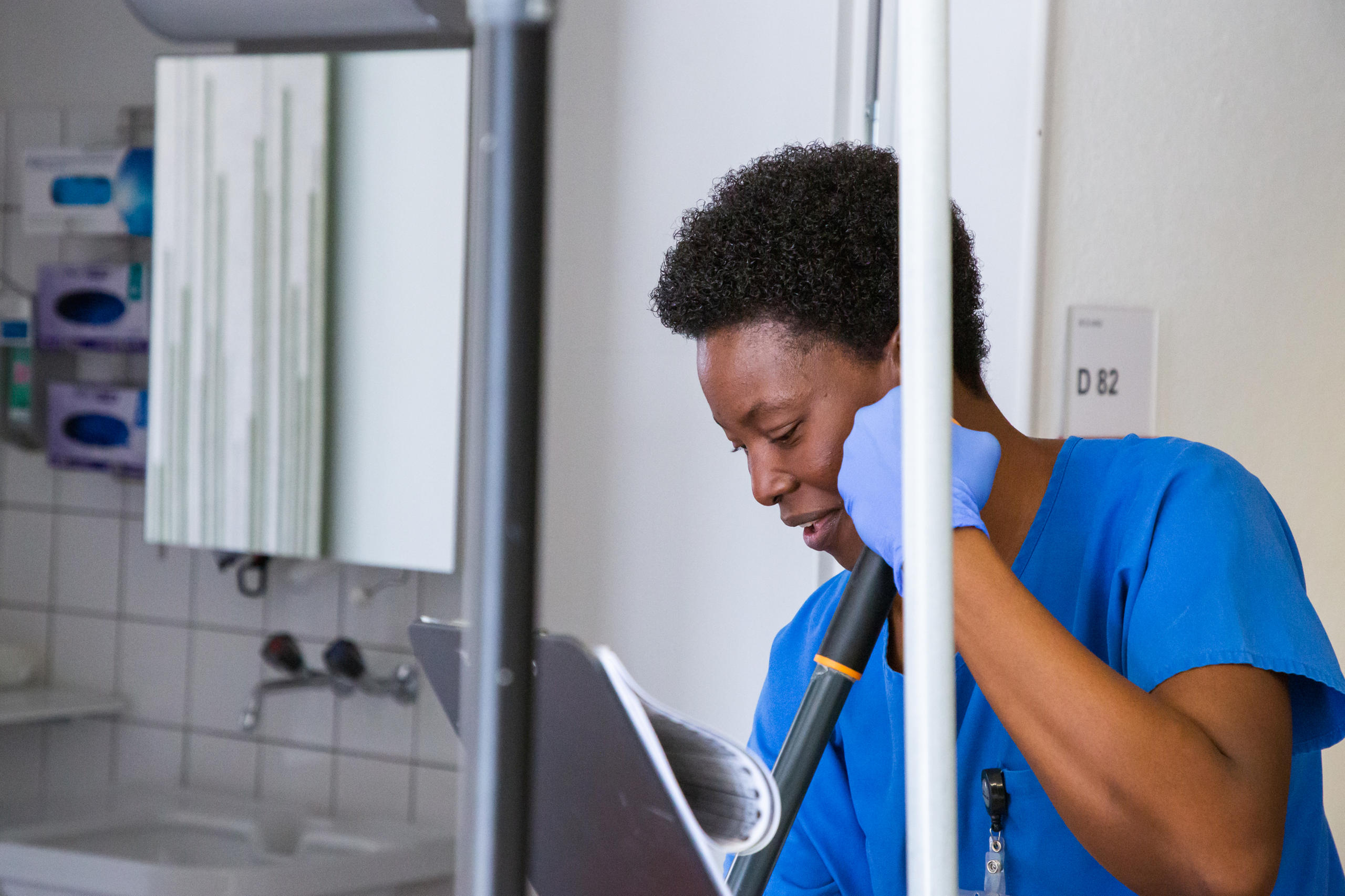 Judith Houetohossou nettoie