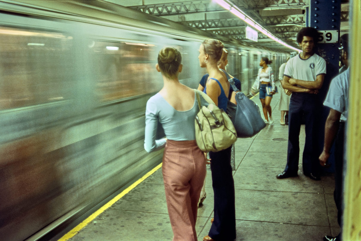 بعد حصص التدريب. مترو أنفاق نيويورك، 1982
