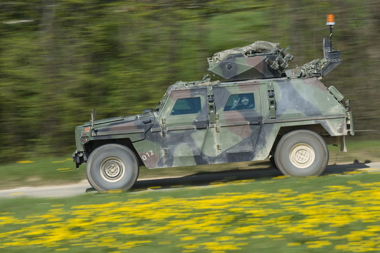 Un véhicule militaire de fabrication suisse
