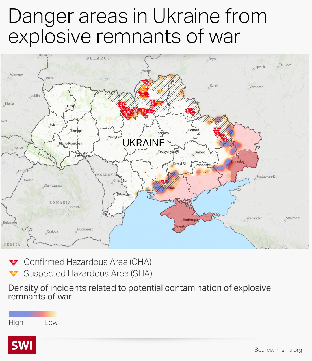 Remnants of war hazards in Ukraine