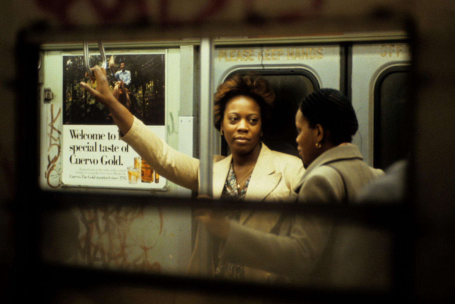 Conversation on the A-train, Subway New York, 1983