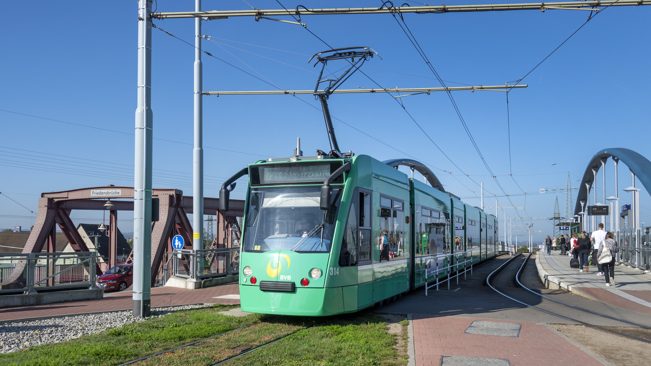 Tram between Basel and Weil am Rhine