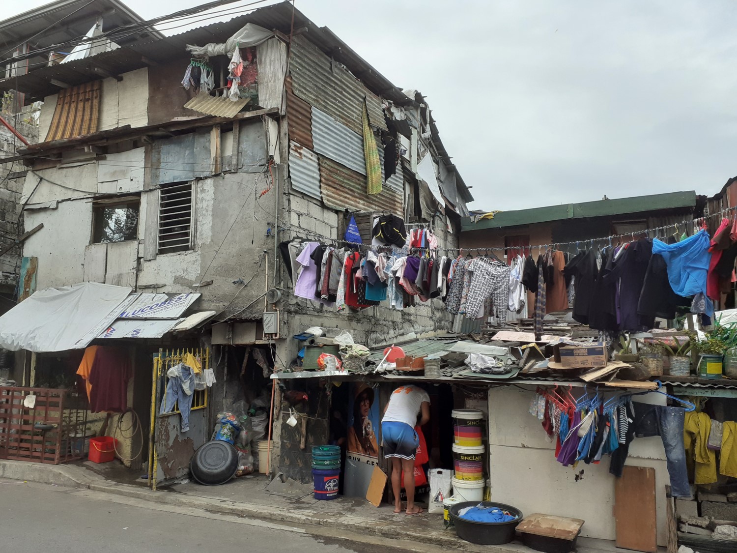 Un quartier pauvre de Manille, Philippines