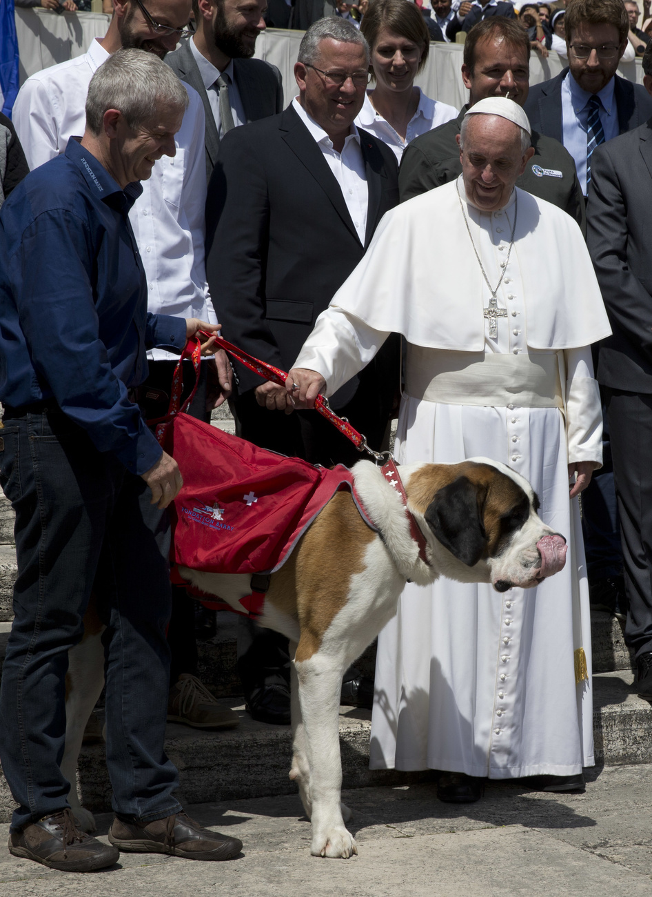 Magnum con Papa Francesco.