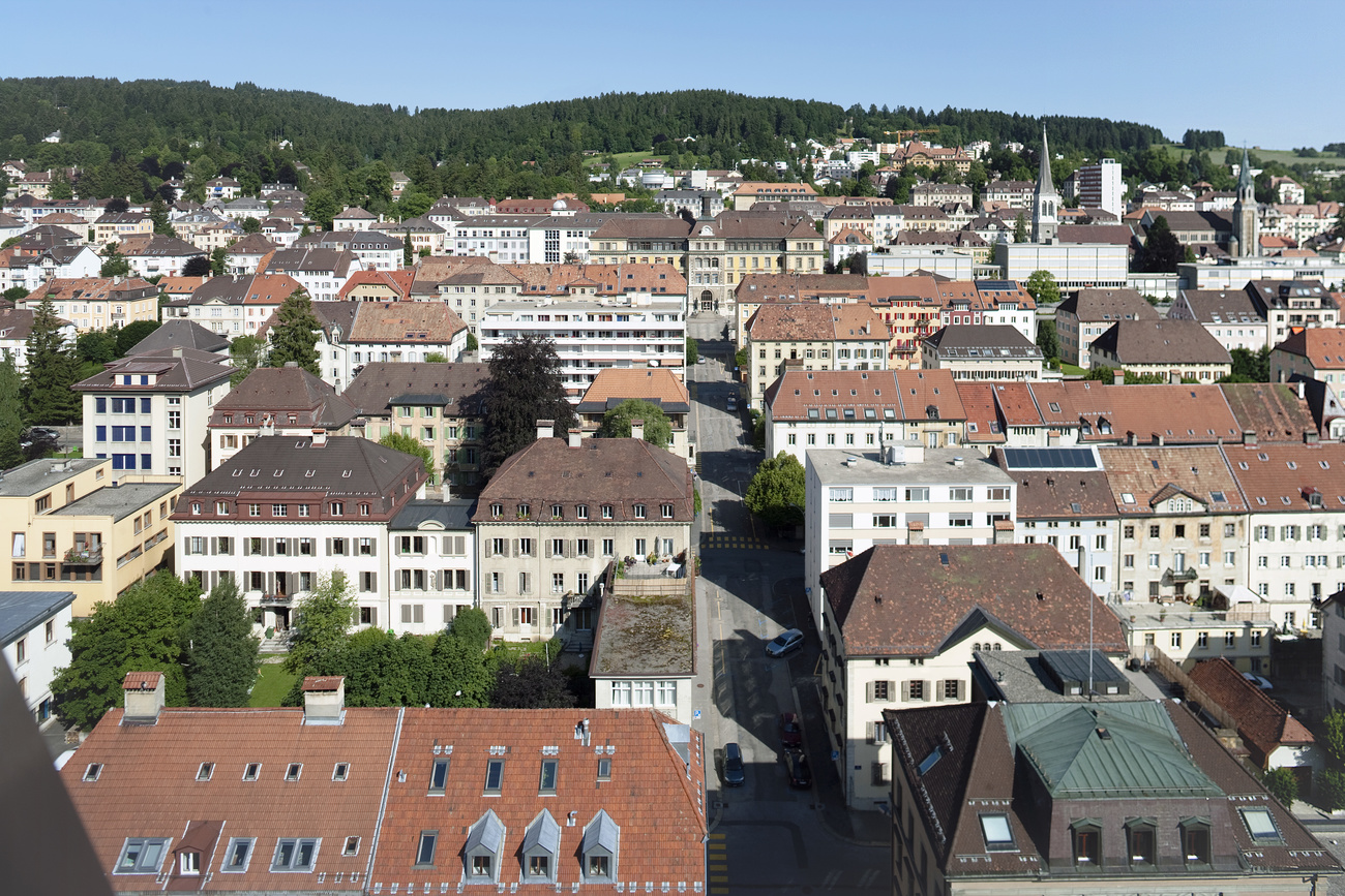 Vista panoramica di La-Chaux-de-Fonds