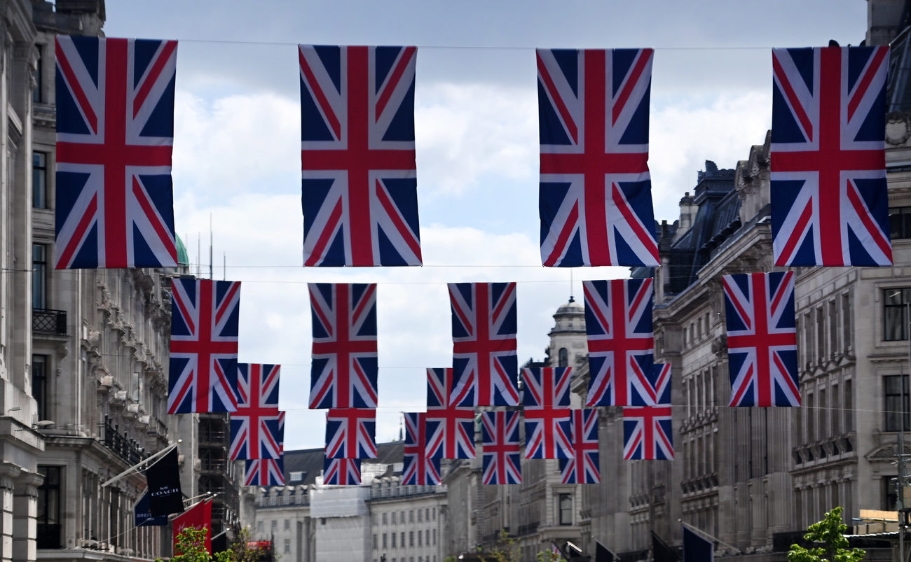 Union Jacks in Regent Street