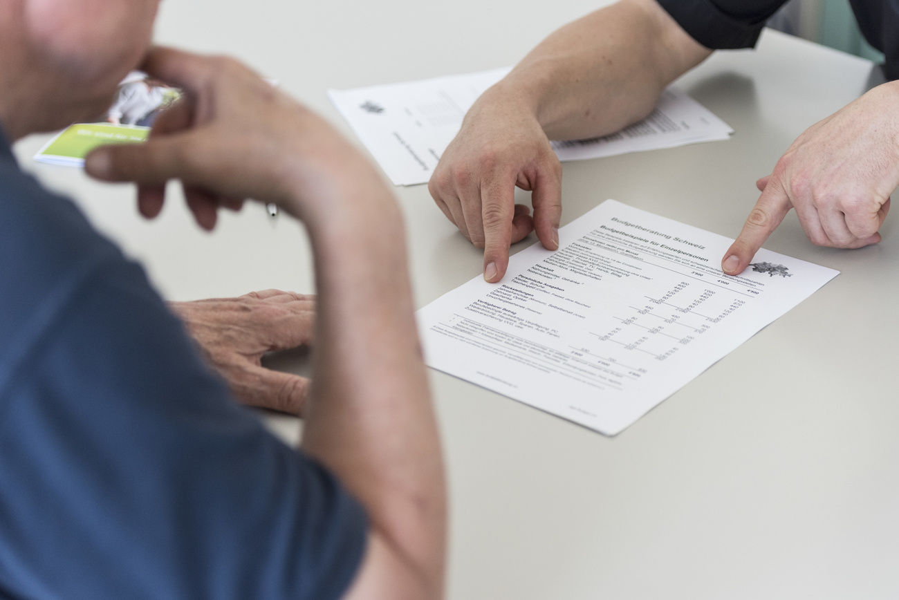 meeting of two people