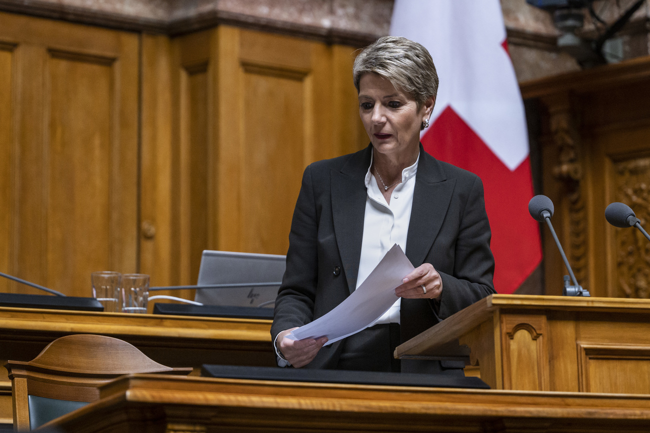 Karin Keller-Sutter in parliament