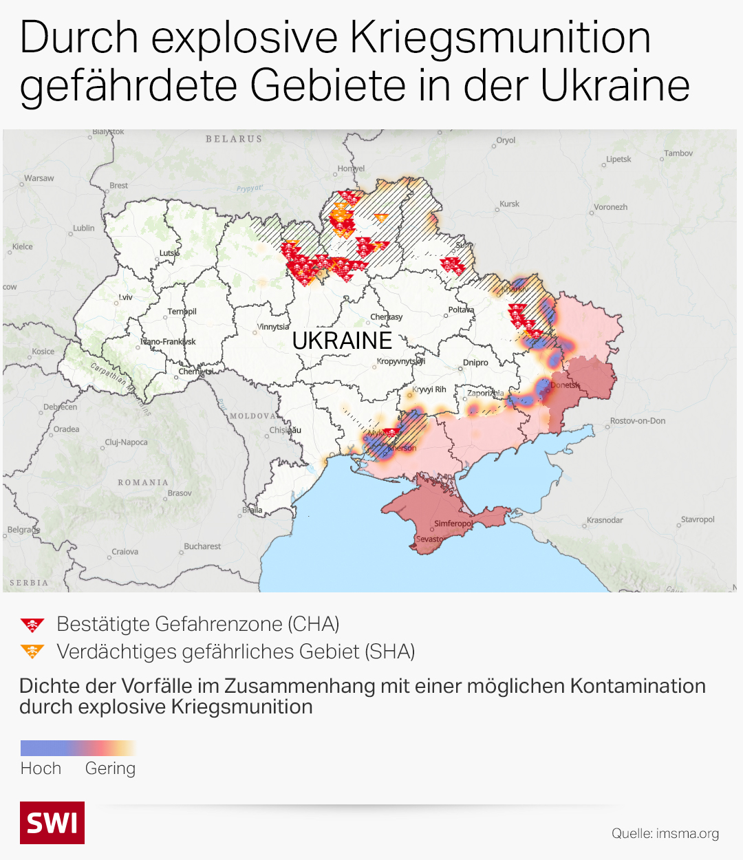 Grafik Verminung Ukraine