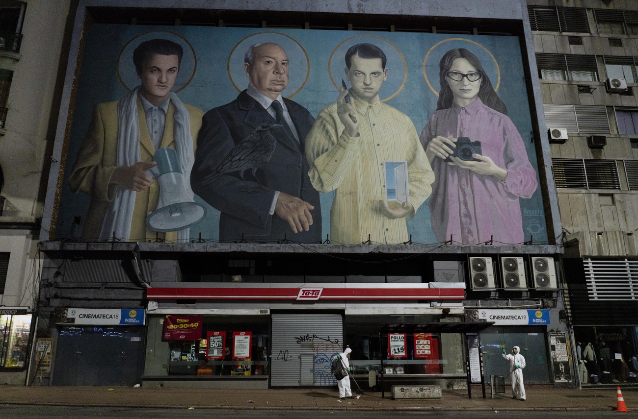 Billboard with Lucrecia Martel and great masters of cinema