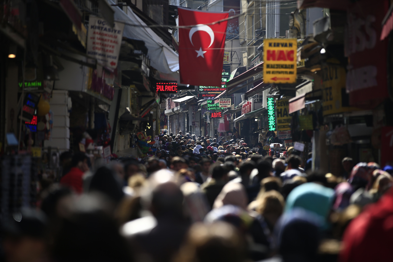 belebte Strasse in Istanbul