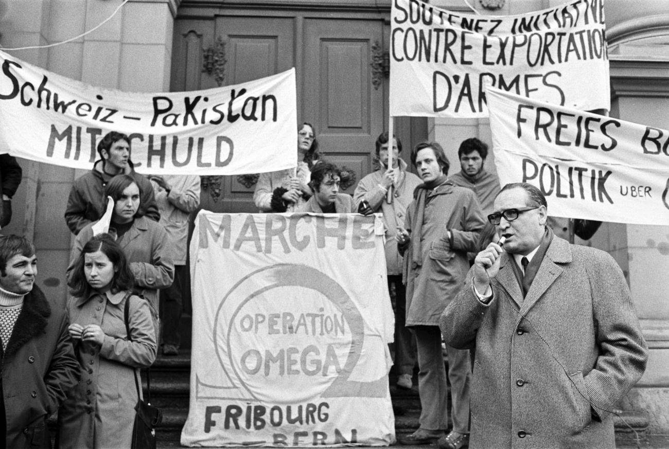 Manifestation contre les exportations d armes suisses