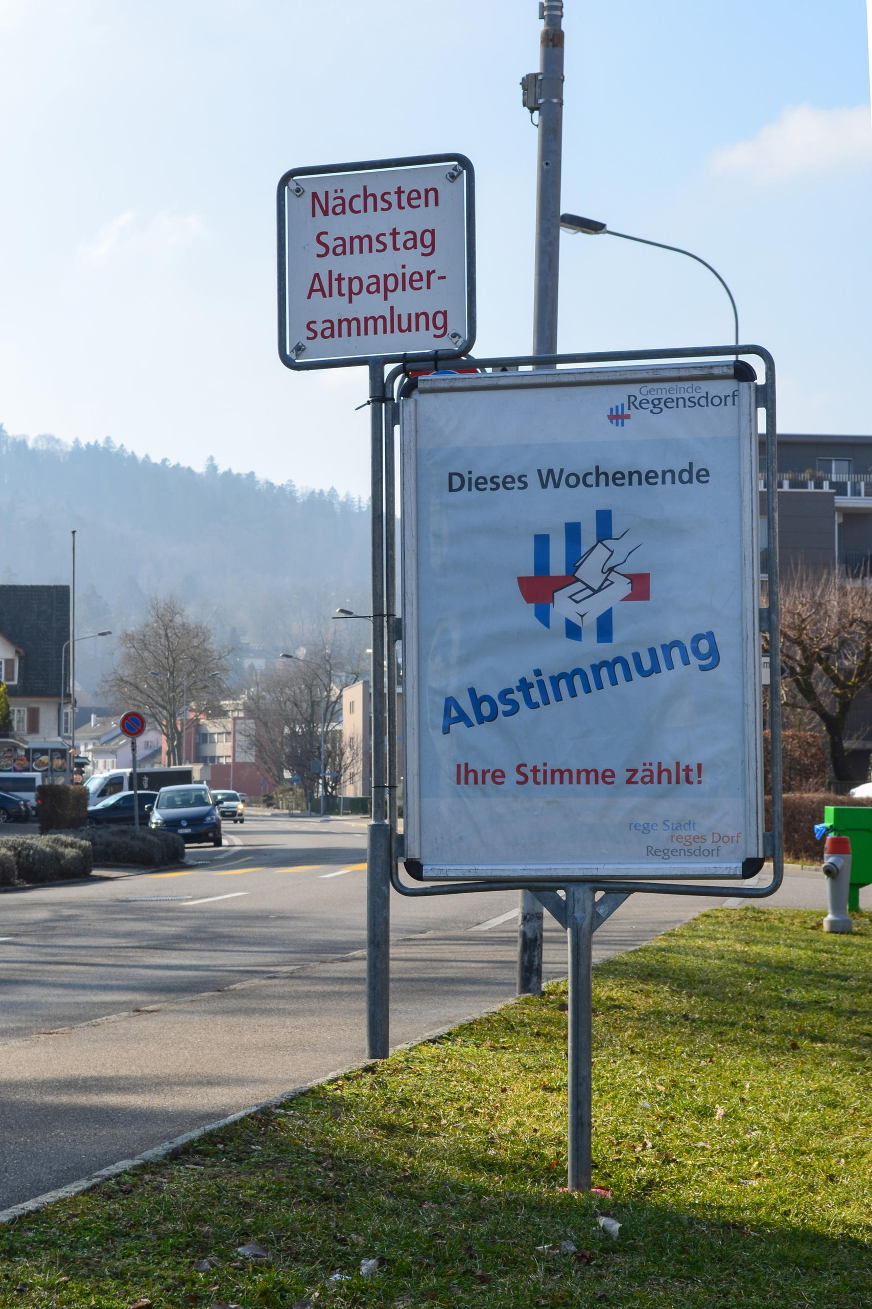 Affiche de votation à Regensdorf
