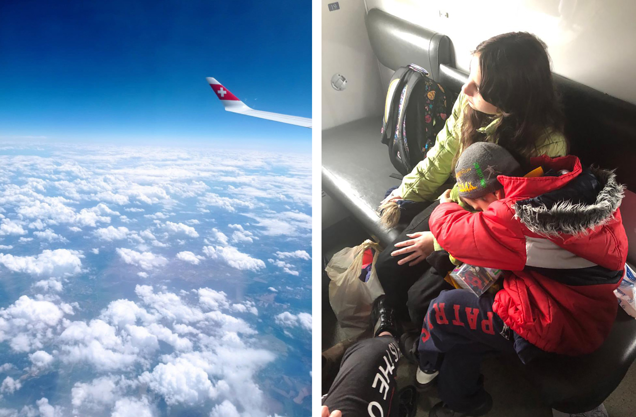 Evakuierung von ukrainischen Kindern im Swiss-Flugzeug
