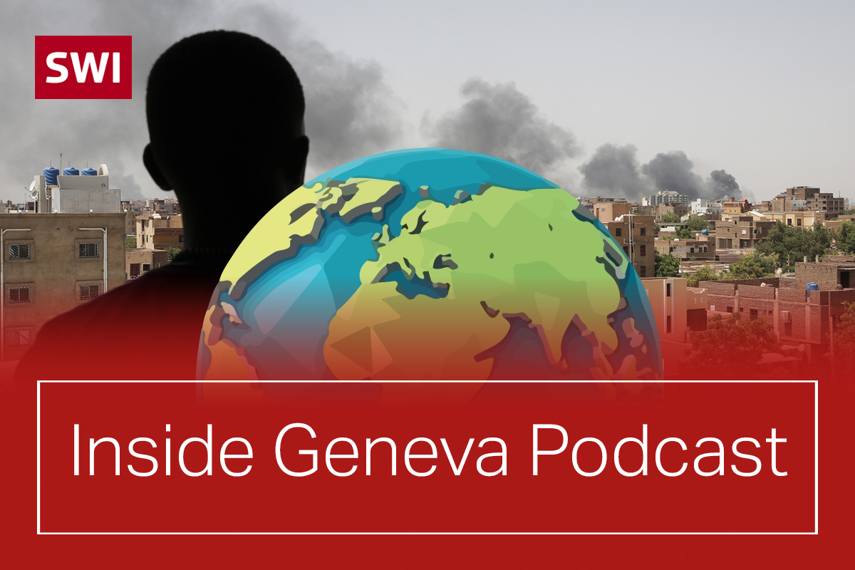Image of a man looking at conflict with Inside Geneva logo over it
