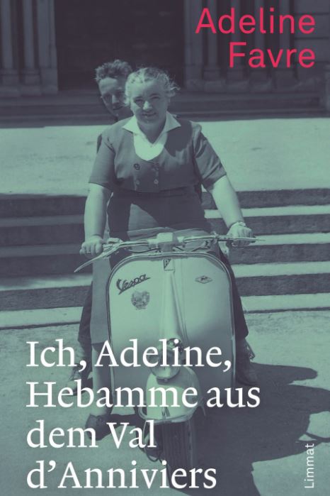 Book cover with photo of a woman on a Vespa