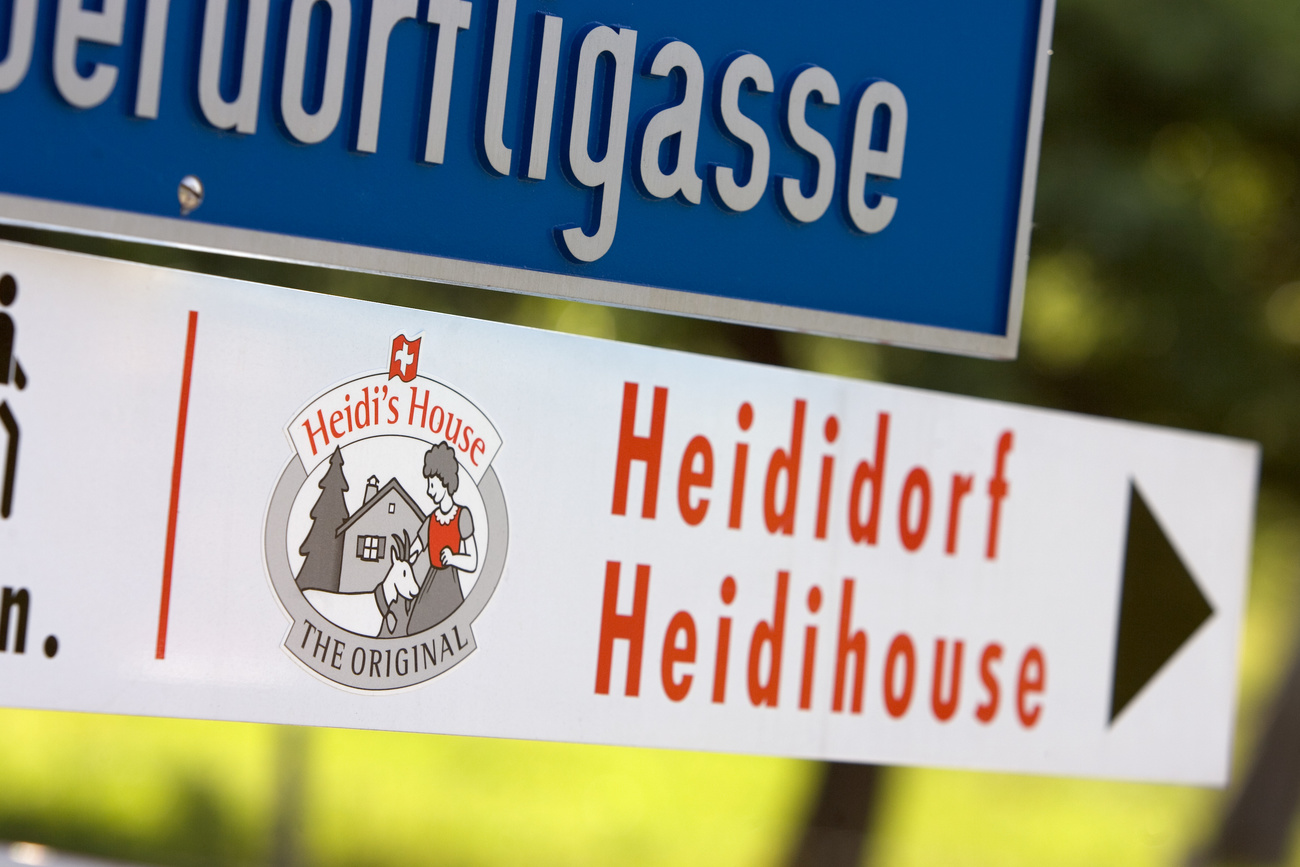 signs to Heidi town and Heidi house