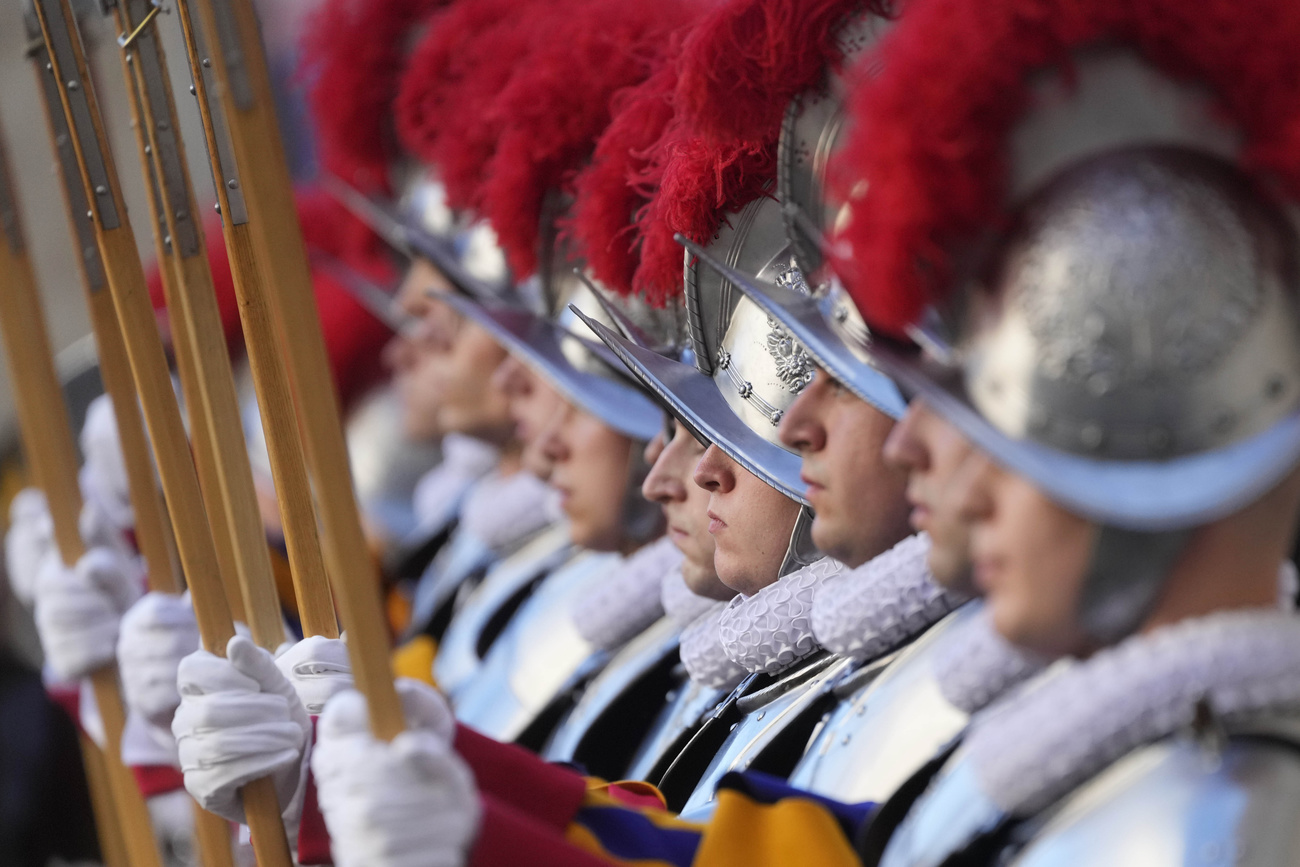 New members of the Pontifical Guard swearing in