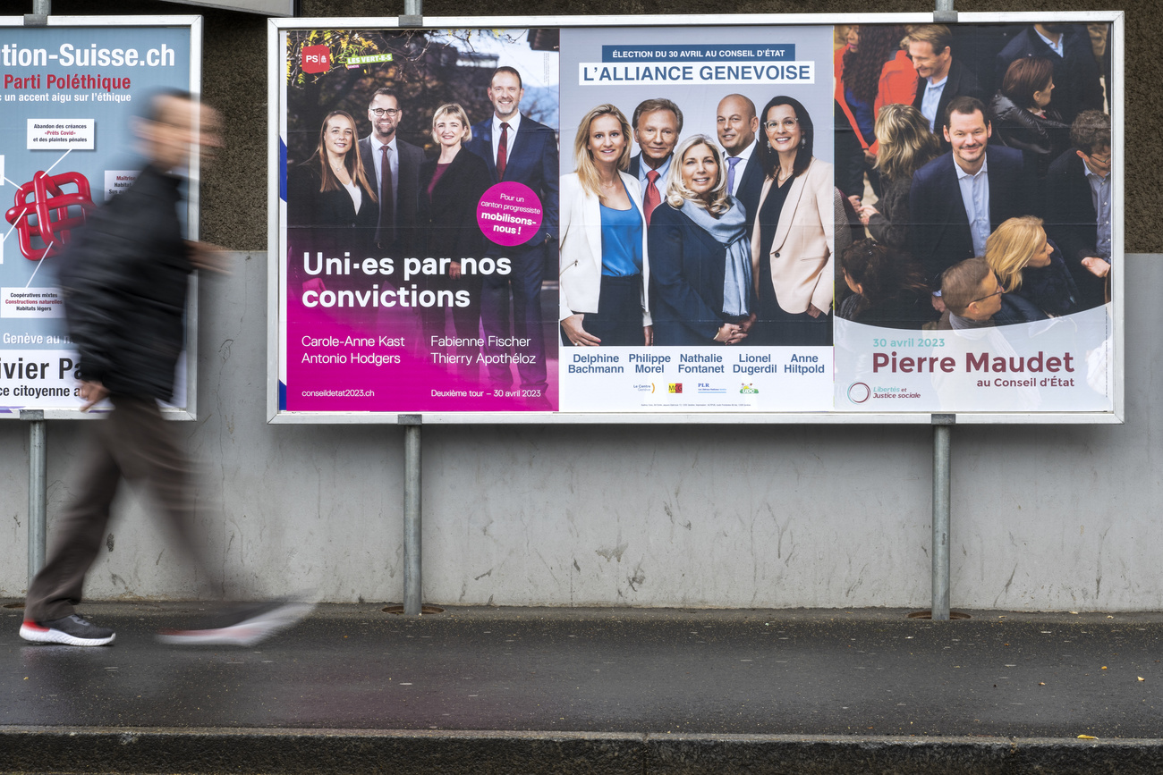 Affiche électorale pour Pierre Maudet