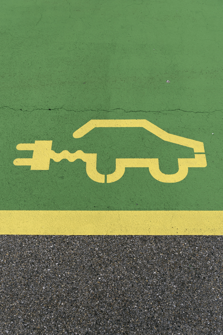 a sign for electric charging station
