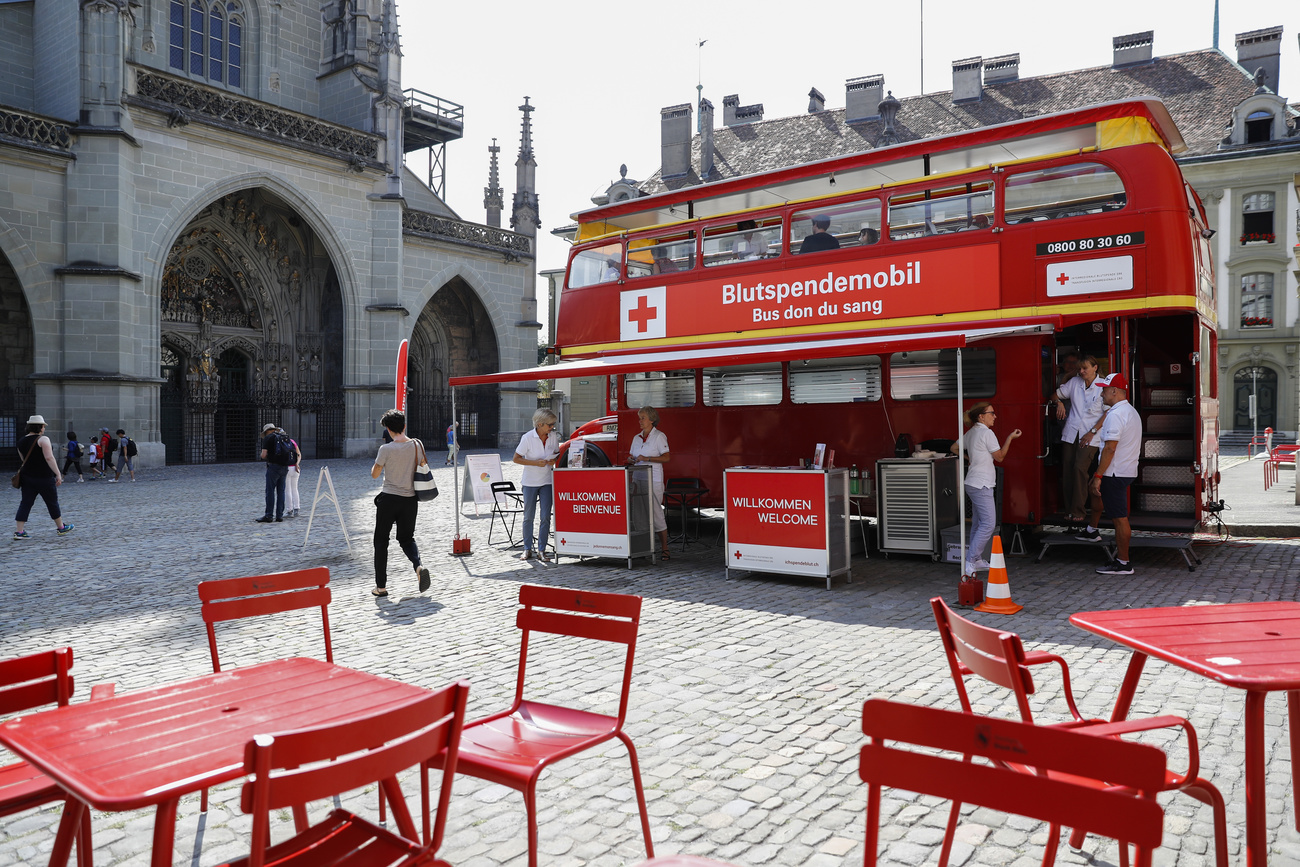 bus per il dono di sangue