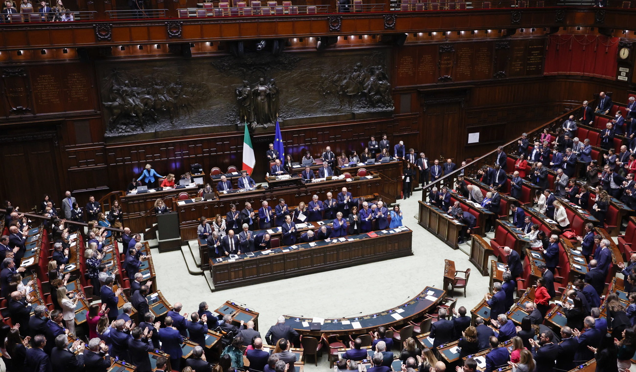 la Camera dei deputati a Roma.