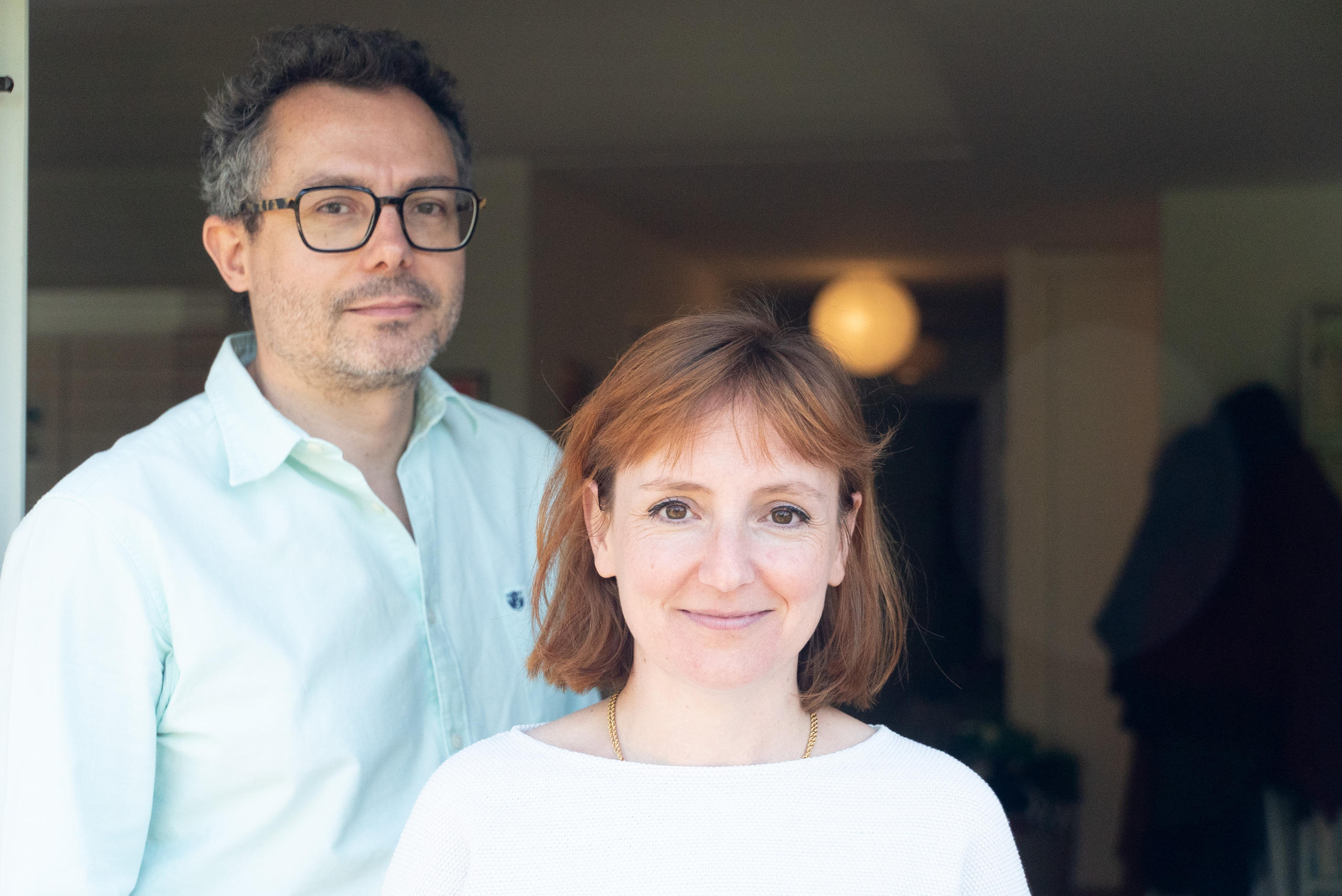Journalist:innen François Pilet und Marie Maurisse