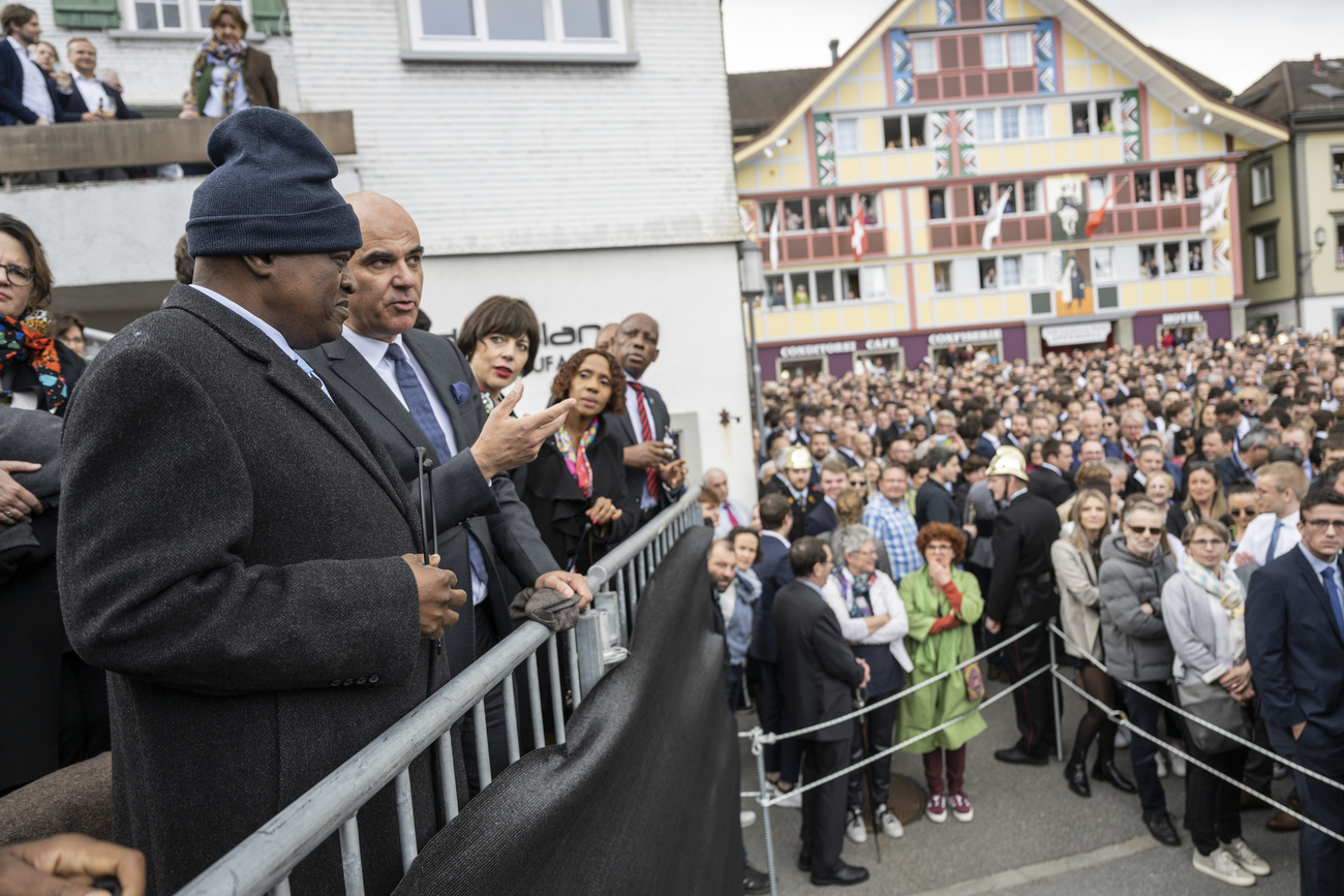El presidente de Botswana en Appenzell Rodas Interiores.