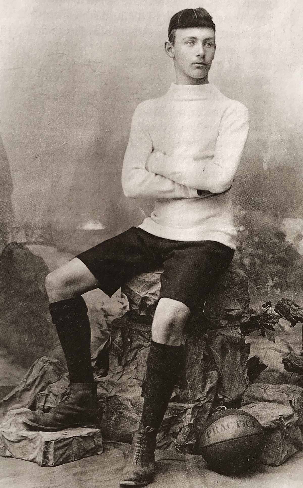 Hans Gamper auf einem Bild von 1896.